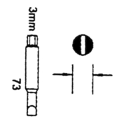 AN050011-73   Klucz do amortyzatorów płaski 3.0mm
