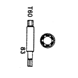 AN050011-83   Klucz do amortyzatorów TORX T60